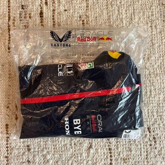 RARE NEW Red Bull Racing F1 Castore F1 Navy Redbull Rain Jacket Parka Coat XS S - Picture 7 of 7